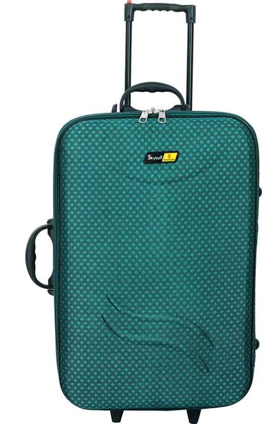 Skysun 50 L Travel Suitcase Trolley Bag With 3 WheelsGreen Cabin