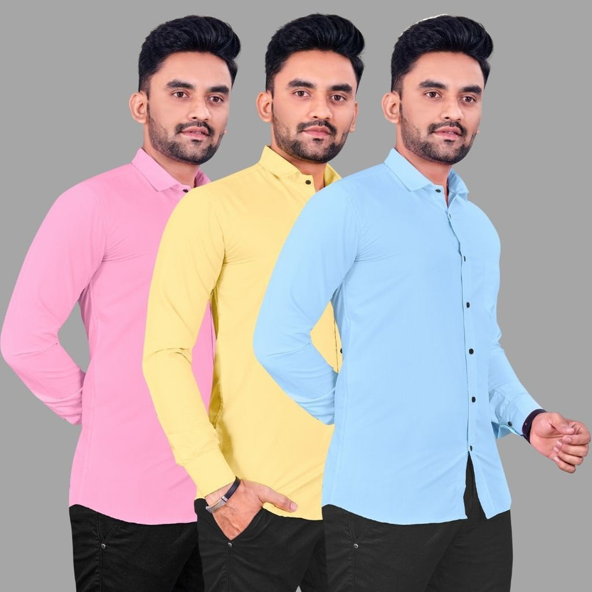 Pink yellow blue shirt clearance