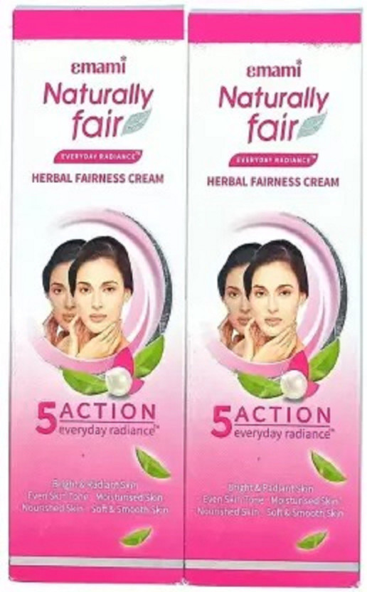EMAMI Naturally Fair EVERYDAY Herbal Fairness Cream Pack of 250 ML(100 ml)