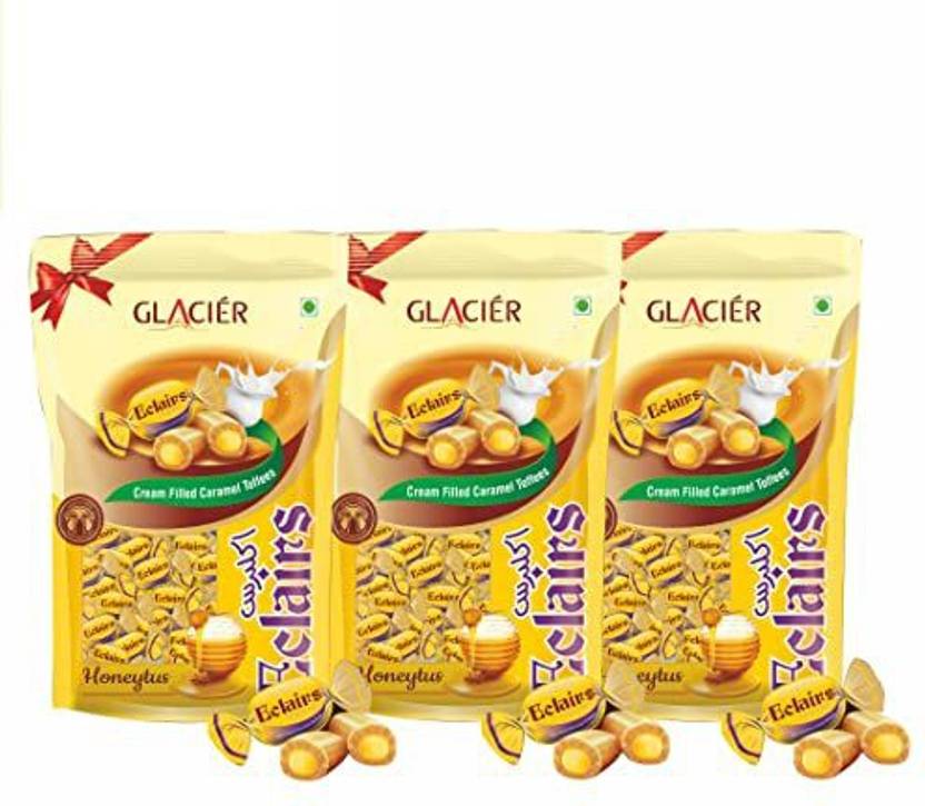 Glacier Honeytus Eclairs Toffees / Cream Filled Caramel Toffee / Honey