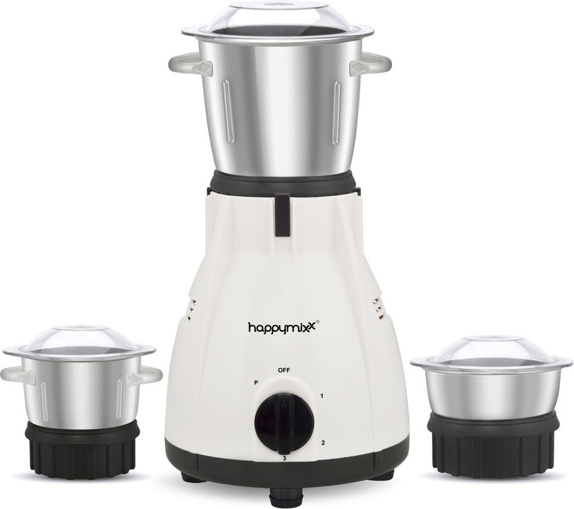 Happymixx Heavy Duty Domestic 950 W Mixer Grinder(CS-03 | 3 Jars | Opal White)