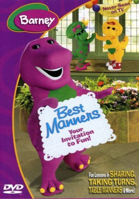 Barney Best Manners Your Invitation To Fun Dvd Barney - Best Manners (Your Invitation To Fun) DVD Price in India - Buy