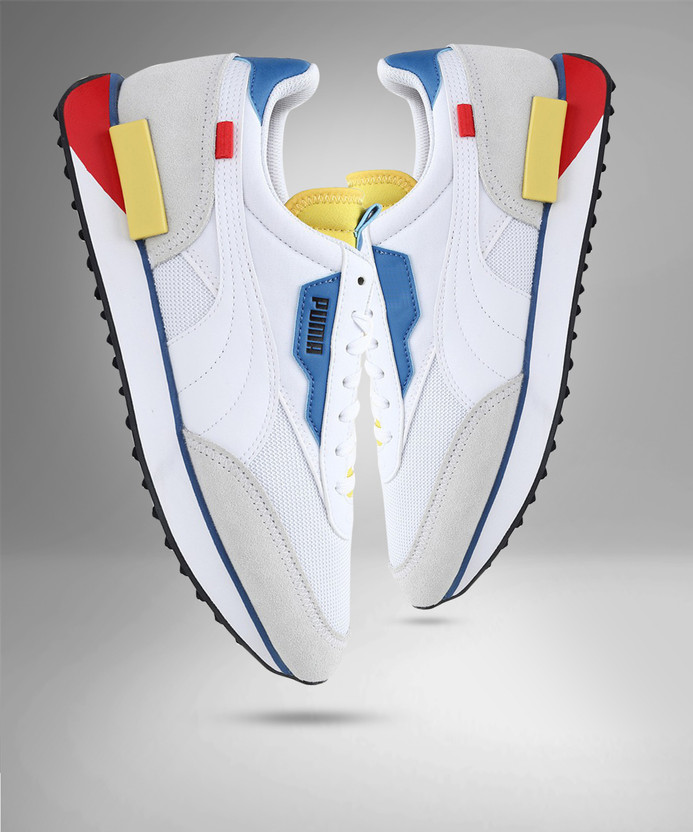 PUMA Future Rider Neon Play Sneakers For Men(White , 7)