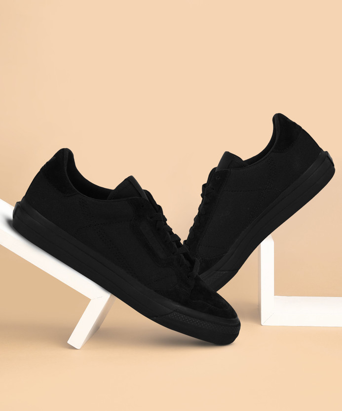 Adidas continental black suede