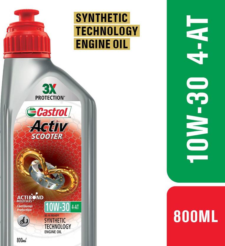 Castrol Activ SCOOTER 10W30 4AT Synthetic Blend Engine Oil Price in