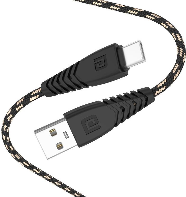Portronics USB Type C Cable 3 A 2 m Konnect Spydr Portronics