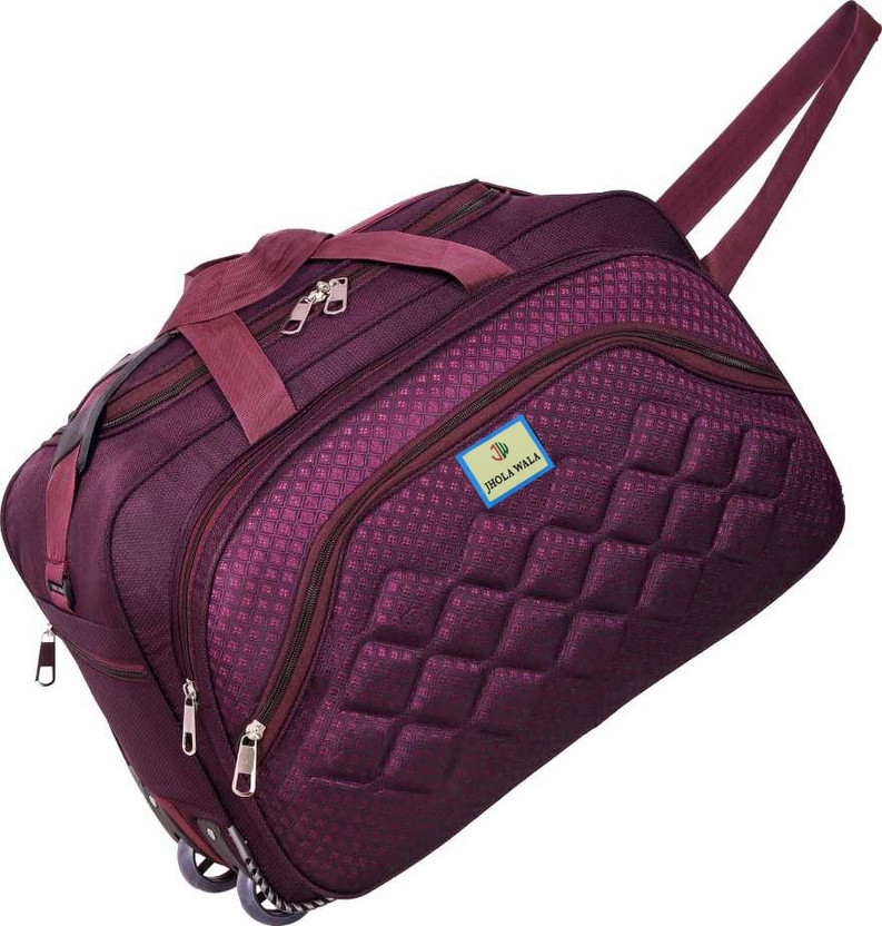 Jholawala (Expandable) 60 L Stylish Light Weight High Quality Travel Duffel Luggage Bags- Duffel With Wheels (Strolley)