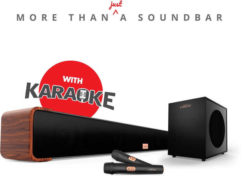 SAREGAMA SAREGAMA Musicbar Karaoke (SCSB192) with 1000 pre-loaded songs, Wired Subwoofer 120 W Bluetooth Soundbar(Cosmos Black, 2.1 Channel) - Flipkart Deal