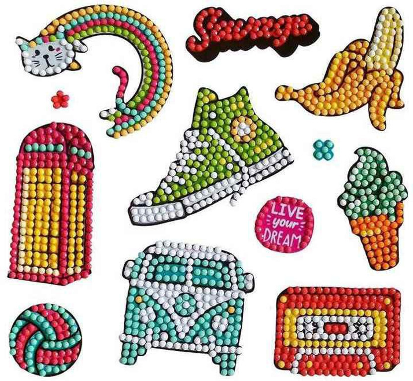 Litvibes Litvibes DIY Diamond painting 5D stickers,Mosaic art & craft kit for kids - SAVAGE DESIGN - Flipkart Deal