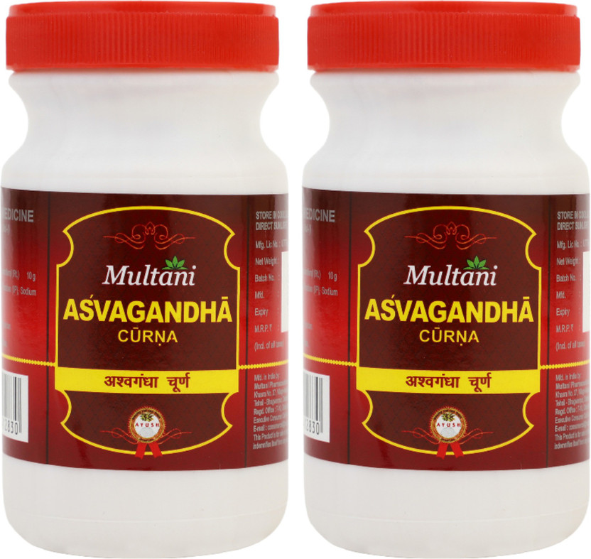 Multani Ashwagandha Root Powder | Boosts Immunity, Muscle, Stamina & Strength - 200gm(Pack of 2, 200 g)