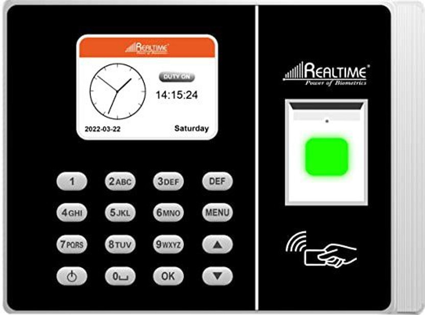 Realtime RS9N Biometric With Access Control System (BIS Approved ) Access Control, Time & Attendance(Fingerprint, Card, Password)