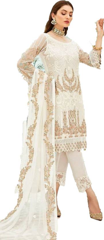 salwar suit material flipkart