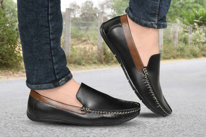 black loafer shoes flipkart