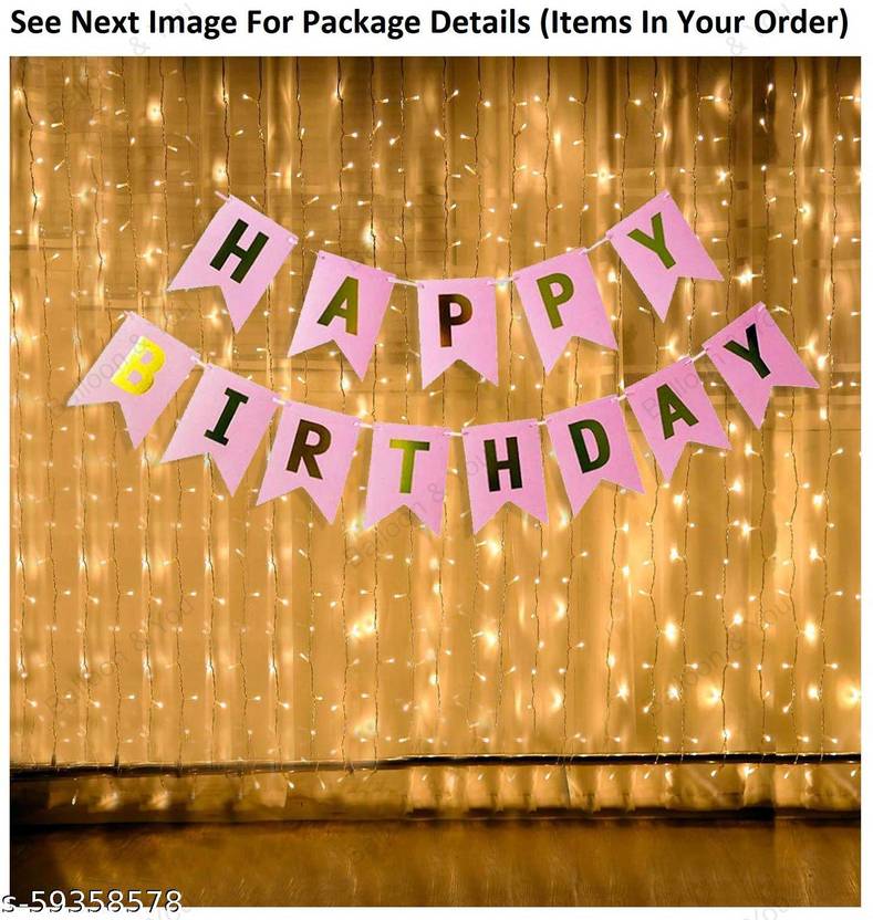 Surprise Decor Happy Birthday Decoration, Birthday Decorations