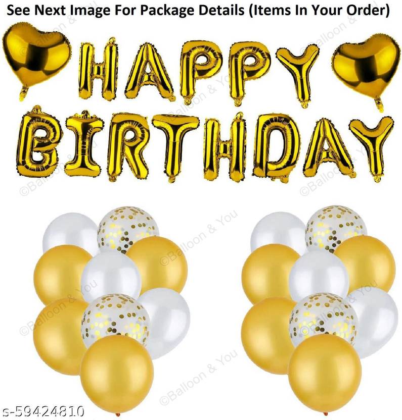 AtoZ Party Supplies Happy Birthday Decoration, Birthday Decorations
