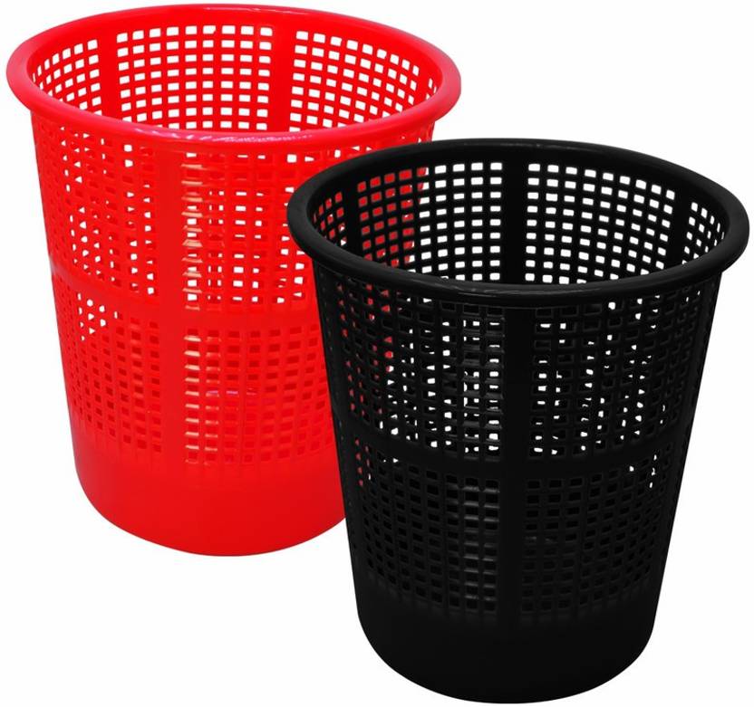 Wonder Plastic Prime Jali 222 Open Dustbin For Home/Office, 2 Pcs, 7