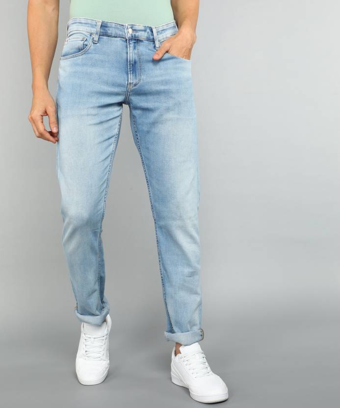 Calvin Klein Jeans Slim Men Light Blue Jeans - Buy Calvin Klein Jeans Slim  Men Light Blue Jeans Online at Best Prices in India 