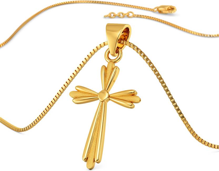 Joyalukkas Holy Cross Gold Pendant 22kt Yellow Gold Pendant Price in