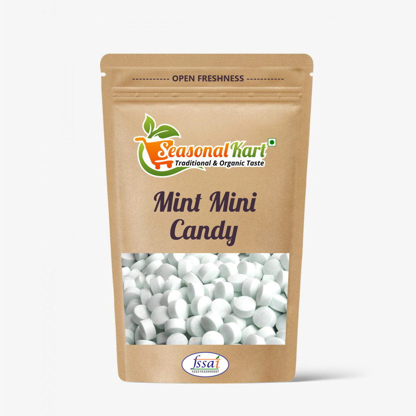 Seasonal Seasonal Kart White Mint Mini Candy Mint Goli Mint Flavoured Candy Style Sugar Boiled Mint Mouth Freshener(200) - Flipkart Deal