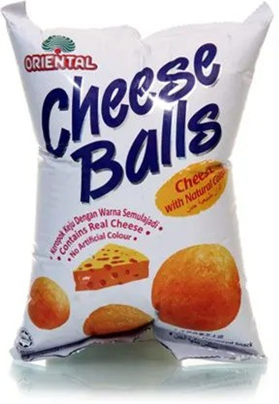 oriental Cheese Ball - 60 gm | Ready & Tasty Snack | Pack of 1 (Imported) Chips(60 g)