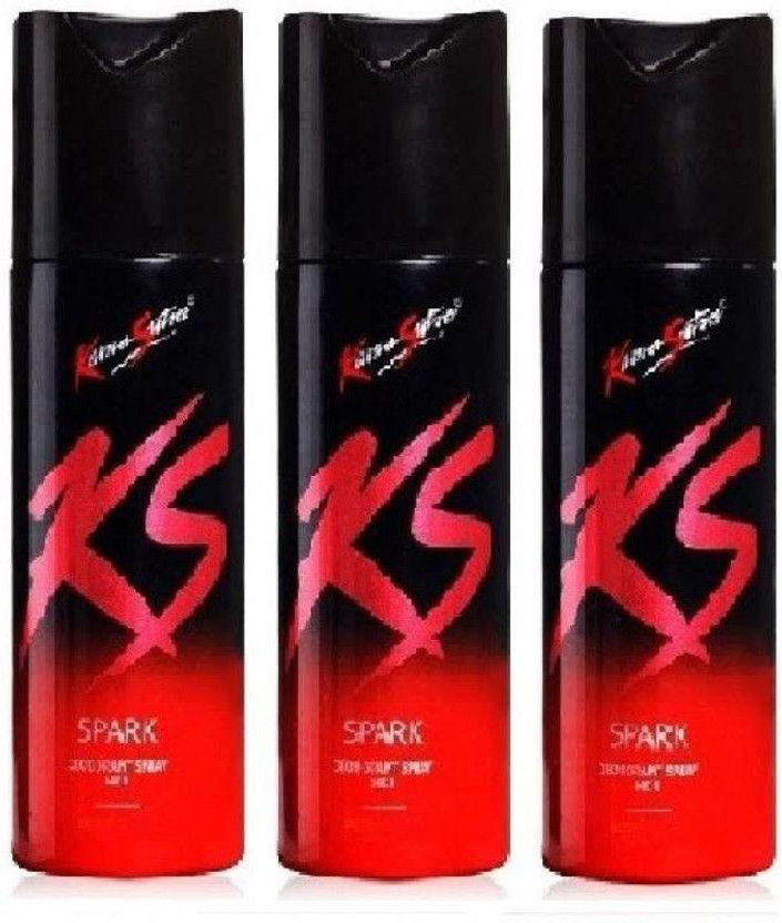 KS KS DEO FRESH SPARK Deodorant Spray  -  For Men(450 ml, Pack of 3) - Flipkart Deal