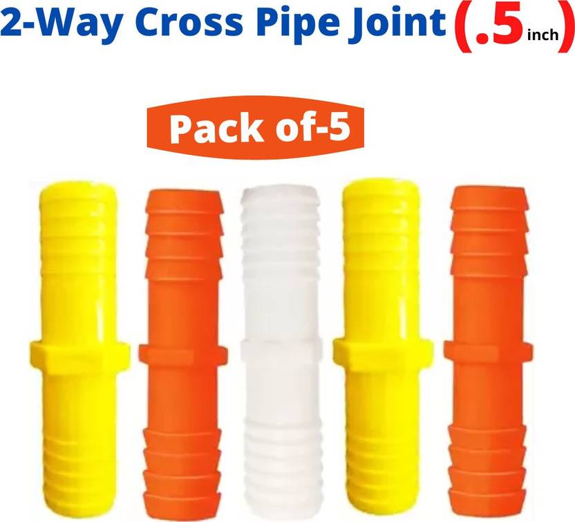 WorldsBest Premium Hose pipe Jointer (1/2 inch) 2Way Coupling Pipe