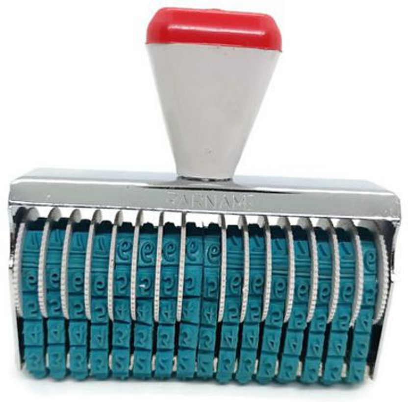 BRIZEM 16 digit rolling number stamp premium quality steel body (Incl. ?, Kg, Gm, No.)(standard, NA)
