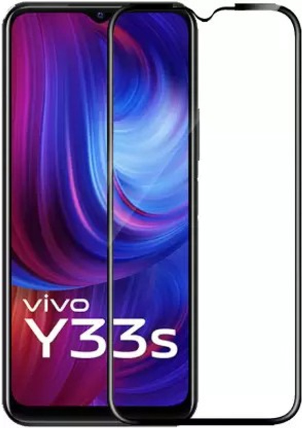 HQ Protection Edge To Edge Tempered Glass for vivo Y33s, vivo Y21(Pack of 2)