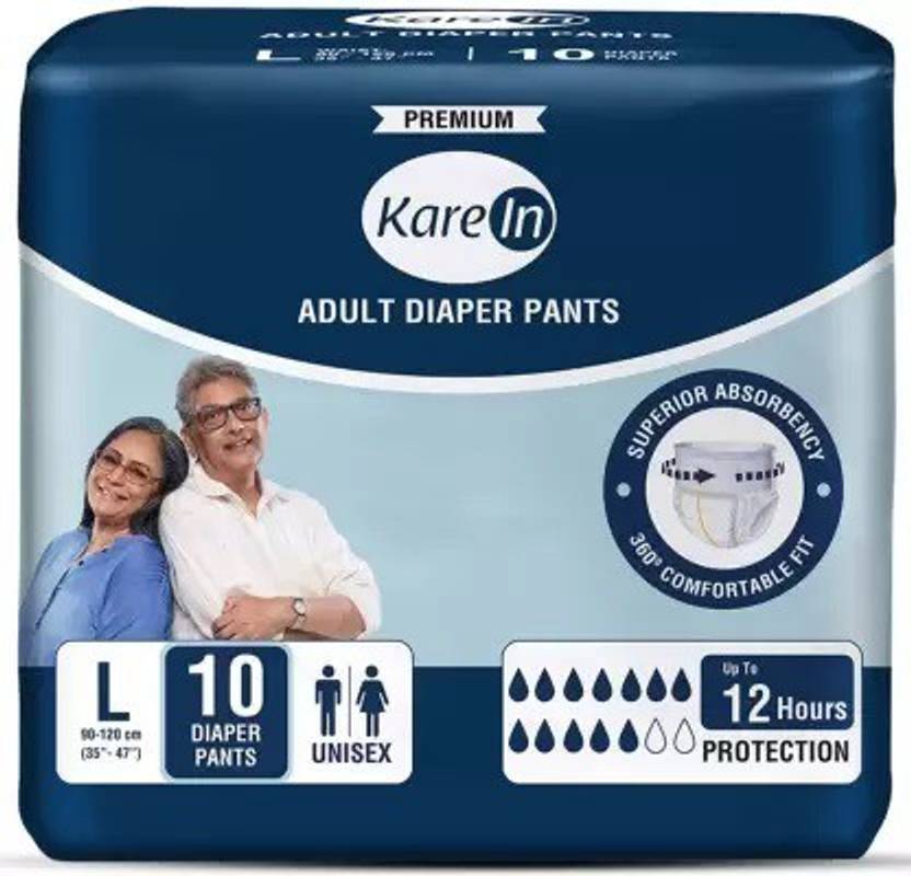 KareIn Adult Diaper Pant Pullup Style Adult Diapers Large pcs 100, Pack