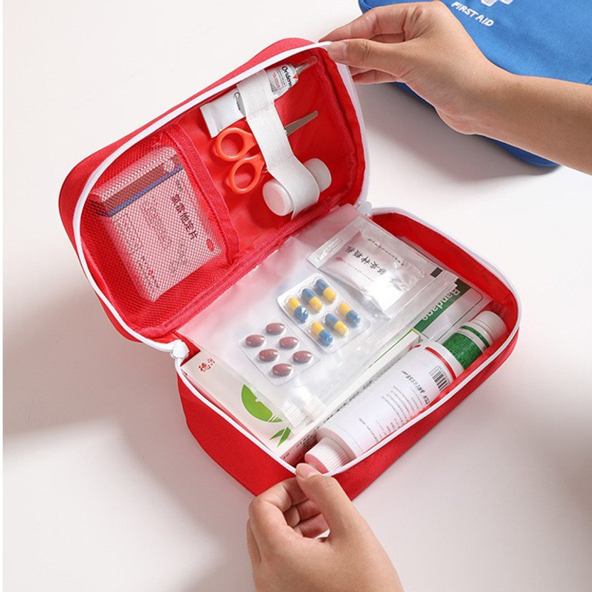 Trendegic Trendegic Medical Pouch Empty Travel Emergency Storage Bag Organizer Pill Box First Aid Kit(Sports and Fitness, Vehicle, Home) - Flipkart Deal