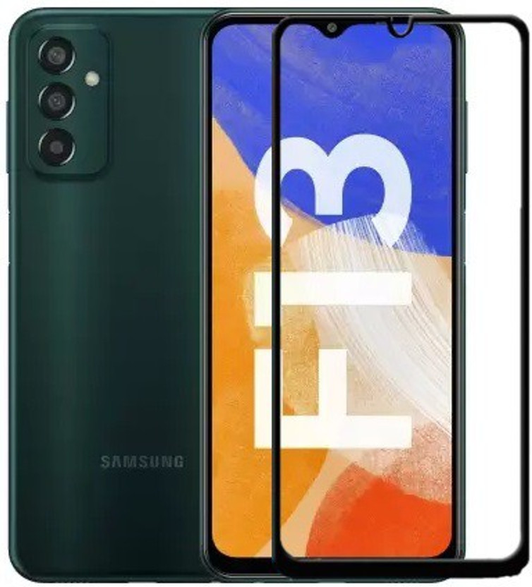 MOBIGENIX Edge To Edge Tempered Glass for SAMSUNG Galaxy F13(Pack of 1)