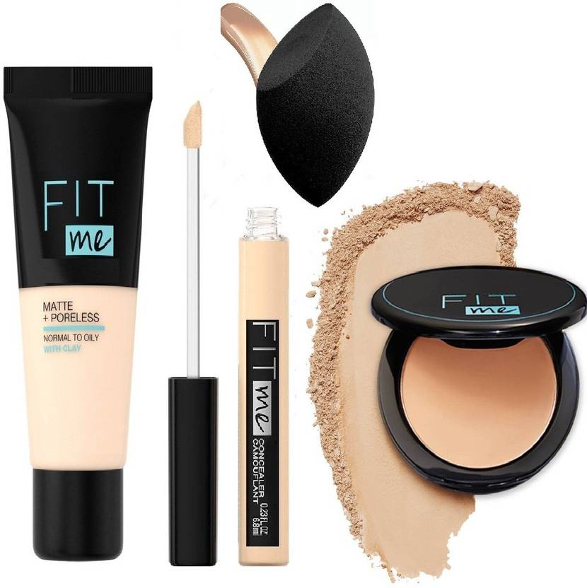 KAKAIASHA FIT ME FOUNDATION ,LIQUIDE CONCEALER , COMPACT POWDER AND