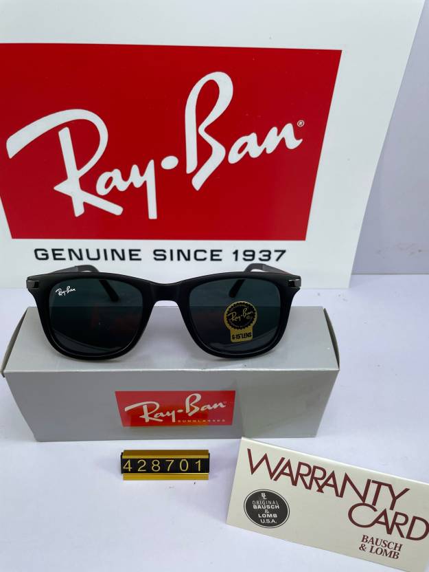 Buy Ray-Ban Wayfarer, Rectangular, Clubmaster Sunglasses Black For Men &  Women Online @ Best Prices in India 