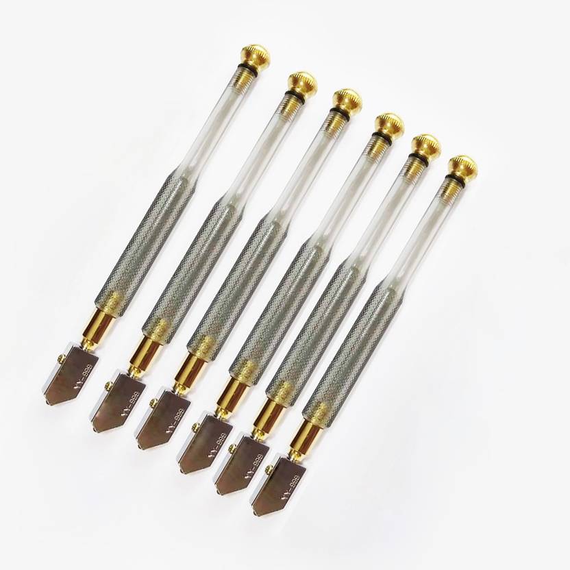 uptodateprouducts 6Pcs Oil Based Glass Cutter YY999 Glass Cutter For
