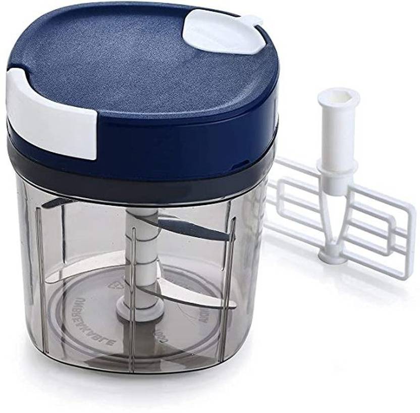 Jeel Chopper Machine with 6 Stainless Steel Blade and Whisker, 900ml,(pack of 1) Vegetable