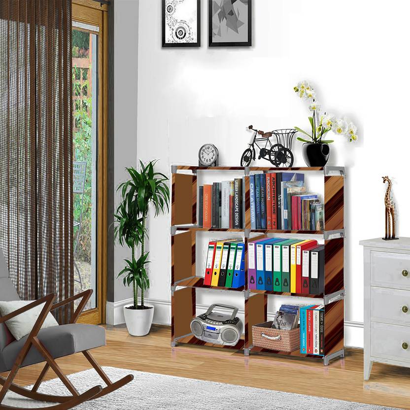 Flipkart Perfect Homes Studio Wall Panel Print 8 Layer Simple Bookshelf