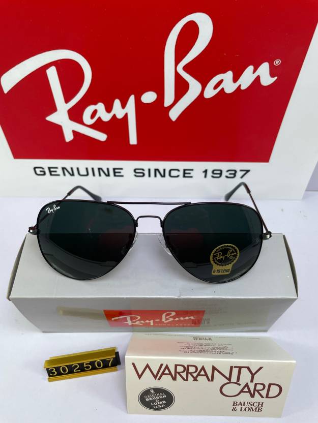 Buy Ray-Ban Aviator Sunglasses Black For Men & Women Online @ Best Prices  in India 