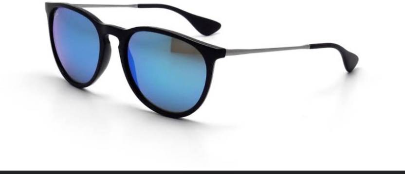 Buy Ray-Ban Oval, Round Sunglasses Blue For Men & Women Online @ Best  Prices in India 