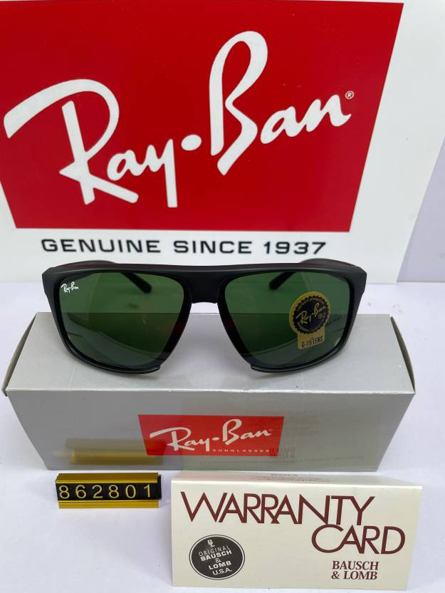 Buy Ray-Ban Rectangular, Sports, Wrap-around Sunglasses Green For Men &  Women Online @ Best Prices in India 