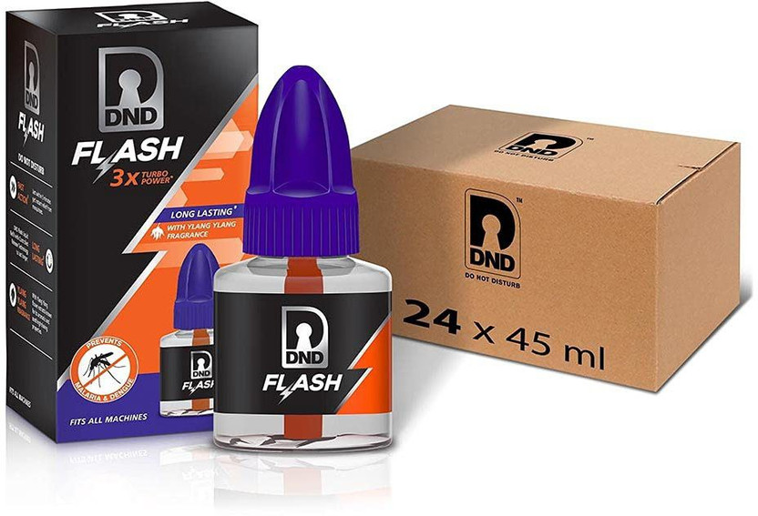DND Flash Mosquito Repellent Vapouriser Refill | Prevents Malaria & Dengue | Mosquito Vaporiser Refill(24 x 45 ml)