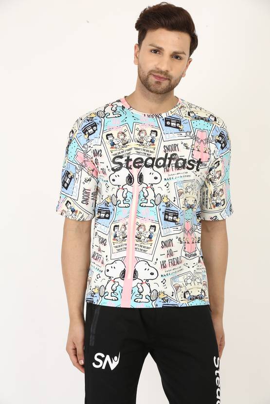 STEADFAST NUTRITION Cartoon Men Round Neck Blue T-Shirt - Buy ...