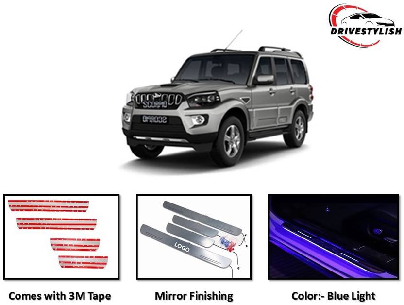 DriveStylish Car Led Step/Scuff Plate/Sill Plate For Mahindra Scorpio