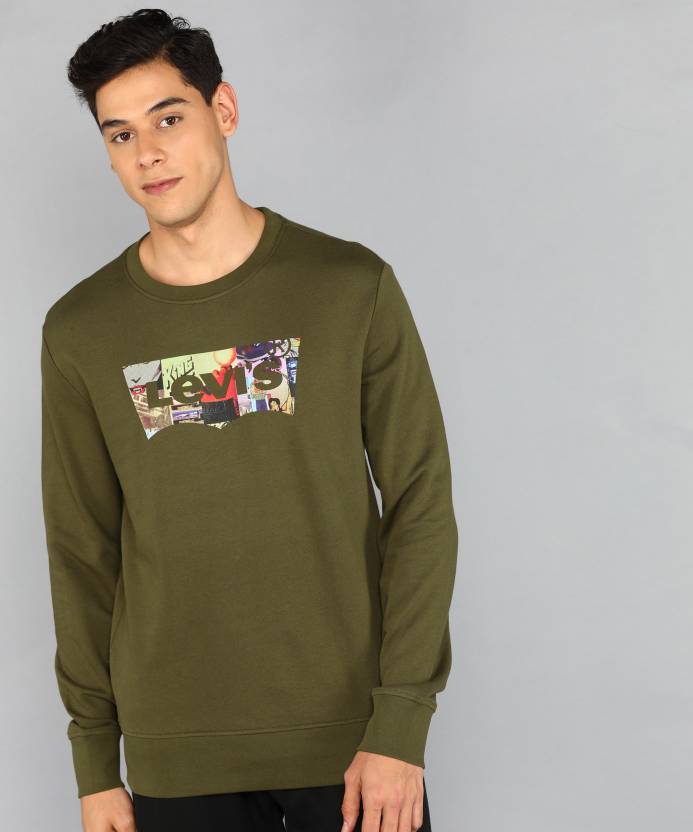 LEVI'S Full Sleeve Printed Men Sweatshirt - Buy LEVI'S Full Sleeve Printed  Men Sweatshirt Online at Best Prices in India 