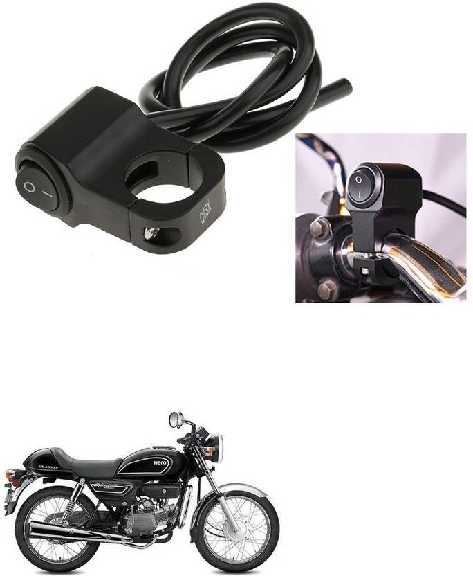 Qiisx CNC On/Off Motorcycle Handlebar Fitting Switch For Hero Splendor ...