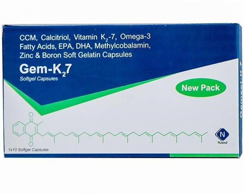 Nukind Gem K27 Softgel Capsule 10 N Price in India Buy Nukind Gem