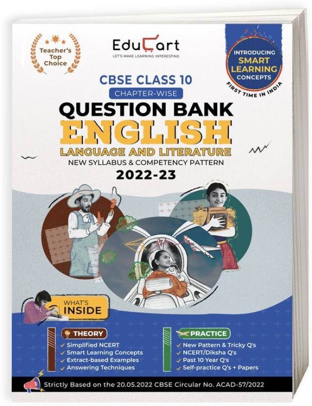 Educart CBSE Class 10 ENGLISH Language and Literature New Question Bank ...