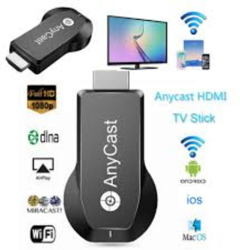GUGGU GUGGU YPI_618E Any cast WiFi HDMI Dongle & Wireless Display for TV Media Streaming Device(Black) - Flipkart Deal