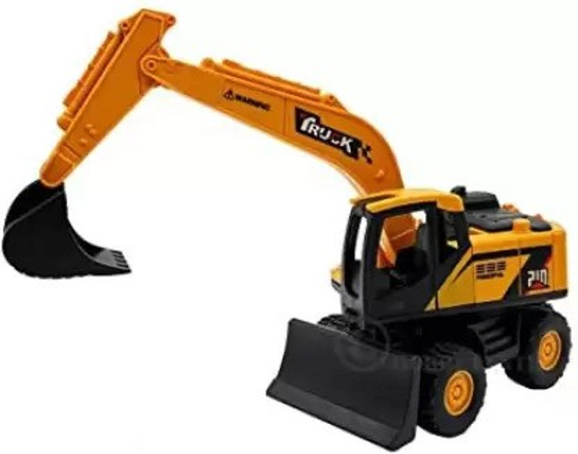 ZLX 2 in 1 Construction Trucks, Rotate Loader JCB Toy and Excavator Vehicle Toy(Yellow, Pack of: 1)