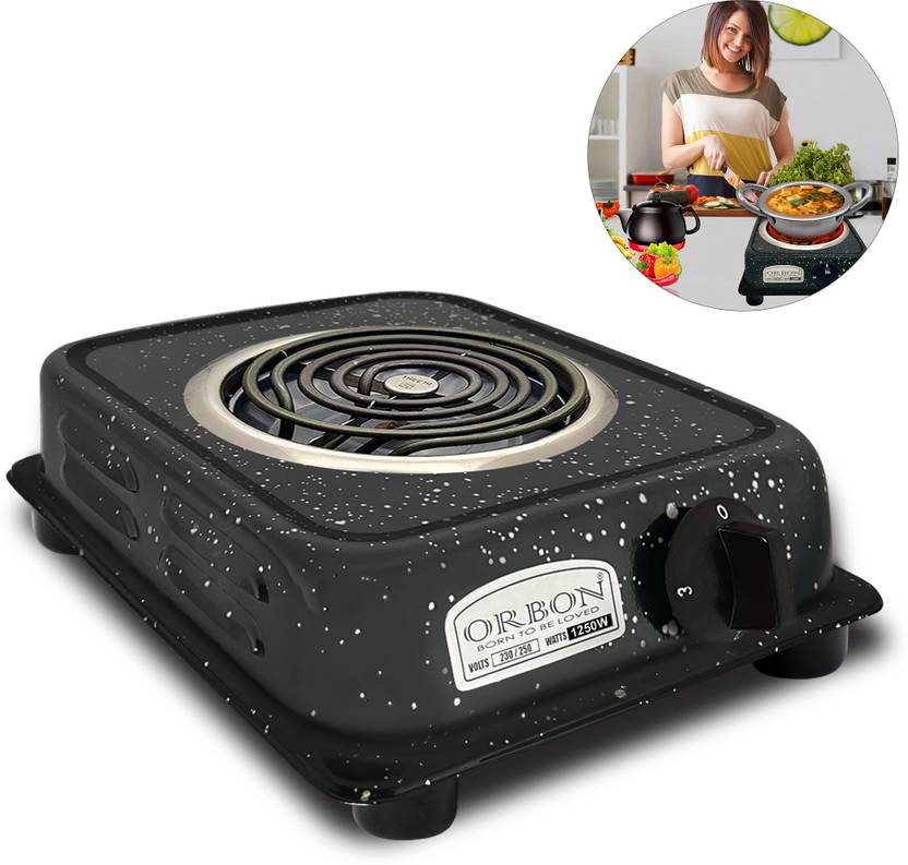 Orbon 1250 Watt Electric G Coil Radiant Cooking Stove Hot Plate
