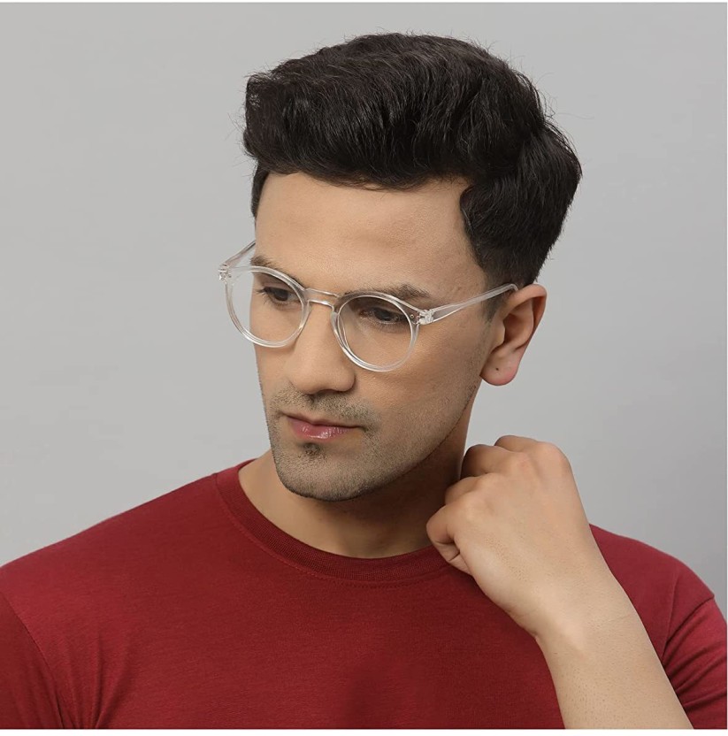 clear round sunglasses mens